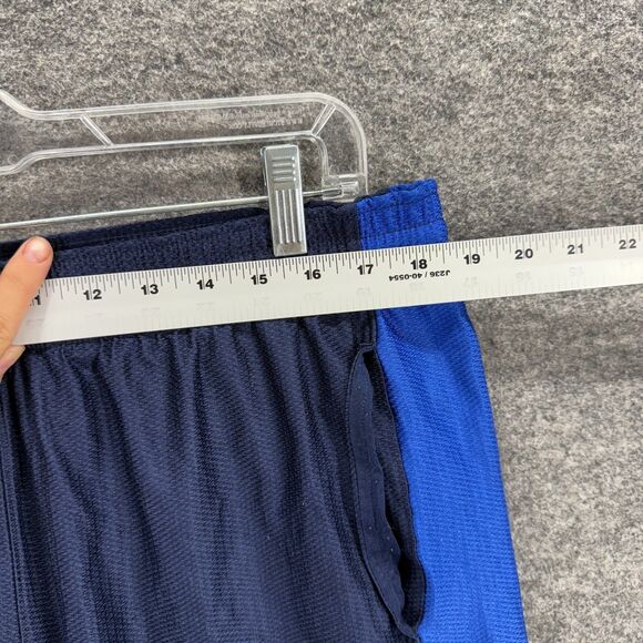 Nike Activewear Shorts Men L Large Blue Mid Rise Drawstring Elastic Waist Lined - Picture 3 of 6